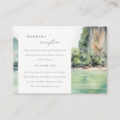 ソフトコースタルタイシースケープウェディングレセプション エンクロージャーカード (正面)