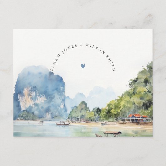 ソフトコースタルタイ結婚シースケープ詳細 エンクロージャーカード (裏面)