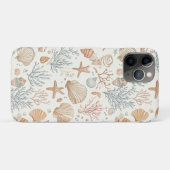 ソフトコーストの貝殻とサンゴのボタニカル Case-Mate iPhoneケース (裏面(横))