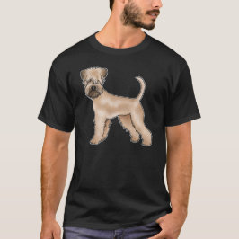 ソフトコーテッド・ウィートン・テリア かわいい ベージュ ブラウン 犬  Tシャツ