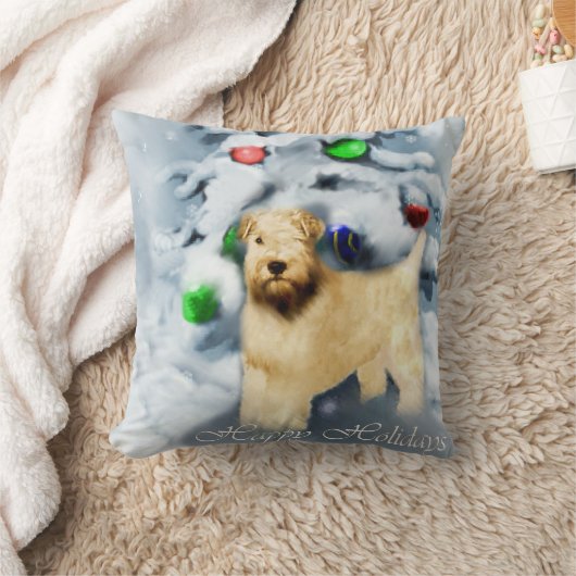 ソフトコートウィートテリアクリスマス クッション (ブランケット)