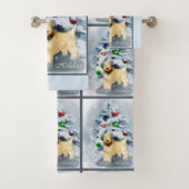 ソフトコートウィートテリアクリスマス バスタオルセット (インサイチュ)