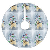 ソフトコートウィートテリアクリスマス ブラッシュドポリエステルツリースカート (正面)