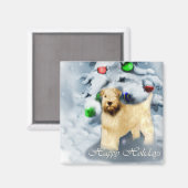 ソフトコートウィートテリアクリスマス マグネット (正面/裏面)