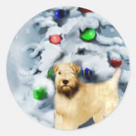 ソフトコートウィートテリアクリスマス ラウンドシール