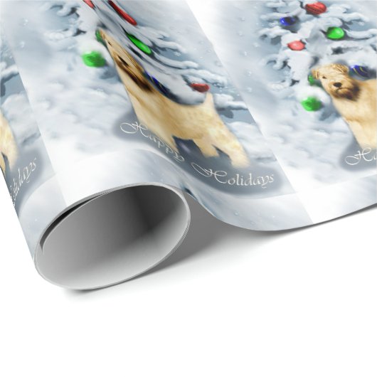ソフトコートウィートテリアクリスマス ラッピングペーパー (ロールコーナー)
