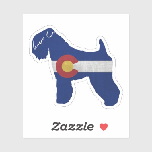 ソフトコートウィートテリアコロラド州旗 シール (シート)