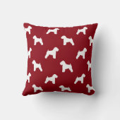 ソフトコートウィートテリアシルエット赤 クッション (裏面)