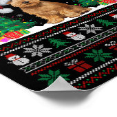 ソフトコートウィートテリアドッグクリスマスツリーLight Ug ポスター (角)