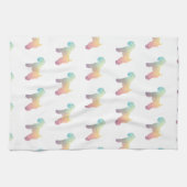 ソフトコートウィートテリアドッグジオパステル キッチンタオル (横)