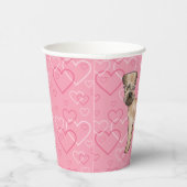 ソフトコートウィートテリアドッグハートピンク 紙コップ (右)