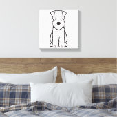 ソフトコートウィートテリアドッグマンガ キャンバスプリント (インサイチュ (寝室))