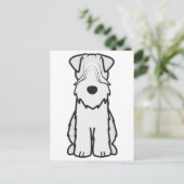 ソフトコートウィートテリアドッグマンガ ポストカード (スタンド正面)