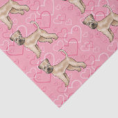 ソフトコートウィートテリアドッグラブハートパターン 薄葉紙 (詳細)