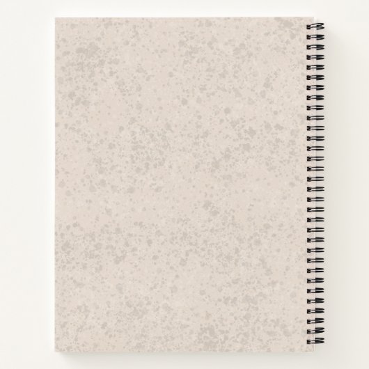 ソフトコートウィートテリアドッグ及び文字カスタム付き ノートブック (裏面)