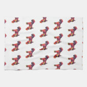 ソフトコートウィートテリアドッグ数々のジオ キッチンタオル (横)