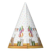 ソフトコートウィートテリアパステルハッピーバースデー パーティーハット (裏面)