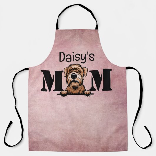 ソフトコートウィートテリアパーソナライズされたママエプロン エプロン (正面)