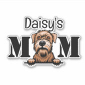 ソフトコートウィートテリアパーソナライズされたママ シール (正面)