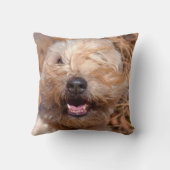 ソフトコートウィートテリアポートレート クッション (裏面)