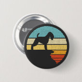 ソフトコートウィートテリアレトロヴィンテージドッグ 缶バッジ (正面&裏面)