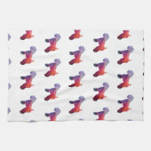 ソフトコートウィートテリアードグジオパープル キッチンタオル (横)