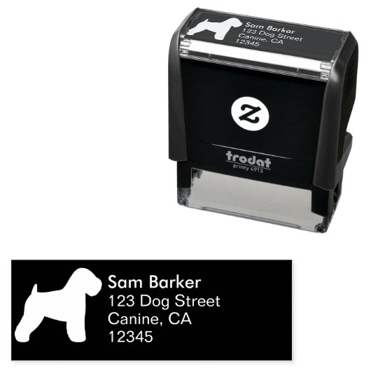 ソフトコートウィートテリア差出人住所 セルフインキングスタンプ (インサイチュ)