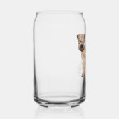 ソフトコートウィートテリア犬名前をカスタムする ガラス缶 (右)