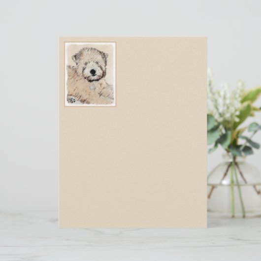 ソフトコートウィートテリア絵画ズオリジナルアート (スタンド正面)