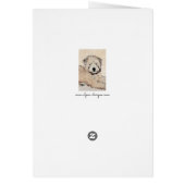 ソフトコートウィートテリア絵画ズオリジナルアート (裏面)