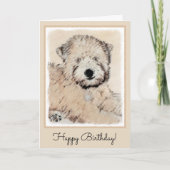 ソフトコートウィートテリア絵画ズオリジナルアート カード (正面)