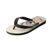 ソフトコートウィートテリア絵画ズオリジナルアート キッズビーチサンダル (アングル)