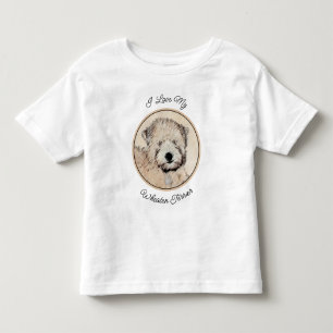 ソフトコートウィートテリア絵画ズオリジナルアート トドラーTシャツ