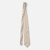 ソフトコートウィートテリア絵画ズオリジナルアート ネクタイ (裏面)