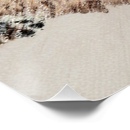 ソフトコートウィートテリア絵画ズオリジナルアート ポスター (コーナー)