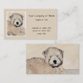 ソフトコートウィートテリア絵画ズオリジナルアート 名刺 (正面/裏面)