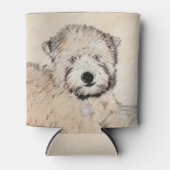 ソフトコートウィートテリア絵画ズオリジナルアート 缶クーラー (正面)