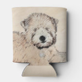 ソフトコートウィートテリア絵画ズオリジナルアート 缶クーラー (裏面)