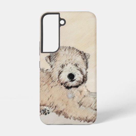 ソフトコートウィートテリア絵画ズオリジナルアート SAMSUNG GALAXYケース (裏面)