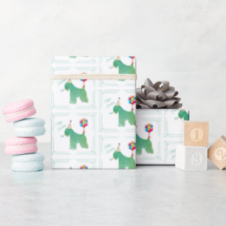 ソフトコートウィートテリア誕生日 ラッピングペーパー