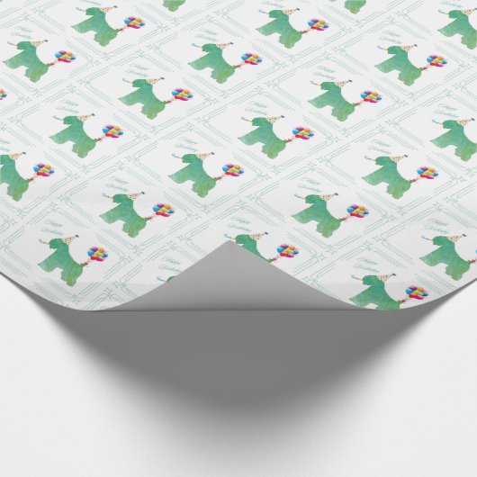 ソフトコートウィートテリア誕生日 ラッピングペーパー (角)