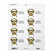 ソフトコートウィートテリア顔 ラベル (フルシート)