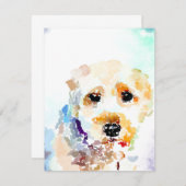 ソフトコートホイートテリアドッグ ノートカード (正面/裏面)