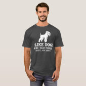 ソフトコートホイートンテリア犬の子犬の飼い主 Tシャツ (正面フル)