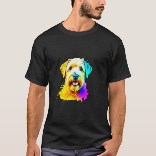 ソフトコートホエーポップ・アートのテリアアートI犬愛好家I Tシャツ (正面)