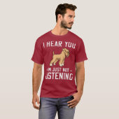 ソフトコート・ホイテン・テリアの犬の子犬の飼い主 Tシャツ (正面フル)