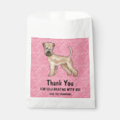 ソフトコートWheaten Terrier Pinkハートありがとう フェイバーバッグ (正面)