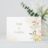 ソフトコーパーソナライズされたラルお礼カード サンキューカード (スタンド正面)