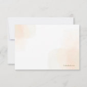 ソフトコーパーソナライズされたラルお礼カード サンキューカード (裏面)