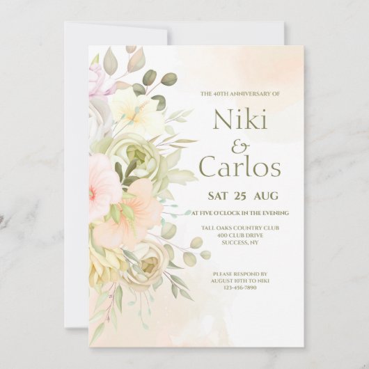 ソフトコーラルの招待状 招待状 (正面)